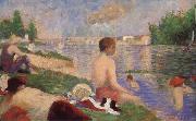 Georges Seurat Bathers oil painting